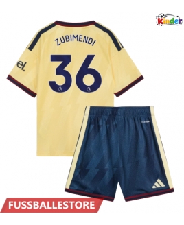 Günstige Arsenal Martin Zubimendi #36 3rd trikot Kinder 2026-27 Kurzarm (+ Kurze Hosen)